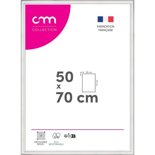 Cadre photo Bella cm Creation blanc mat l.54 x H.74 cm