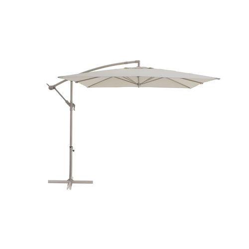Parasol Déporté Carré Couleur Sable Inclinable Cabruna 2,5 X 2,5 M