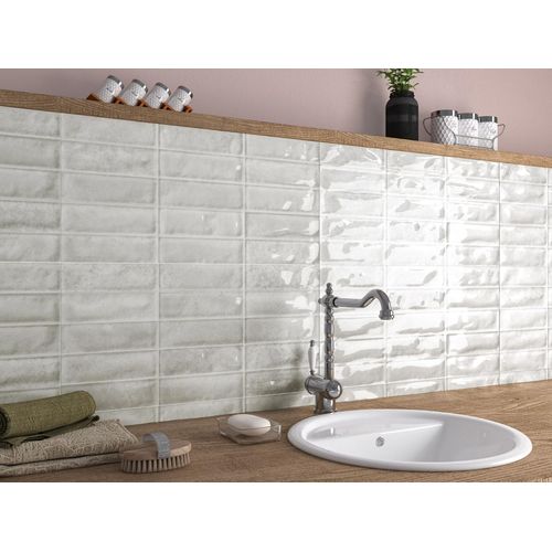 Faïence murale Soul brick gris 32 x 60 cm