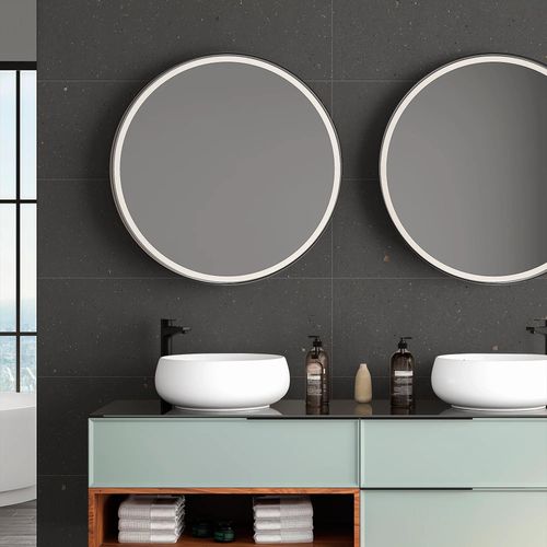 Faïence murale Cosmos anthracite 30 x 90 cm