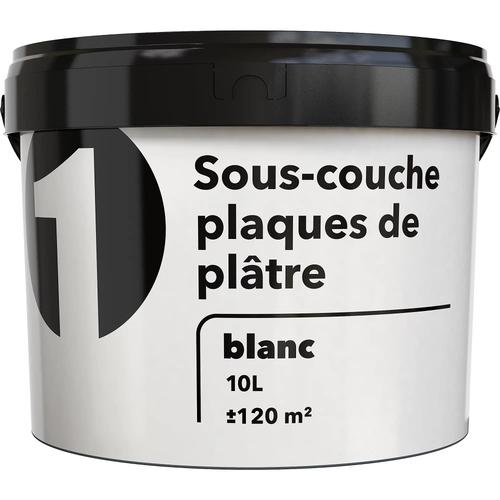 Sous-couche blanche pour plaques de plâtre blanc 10 L