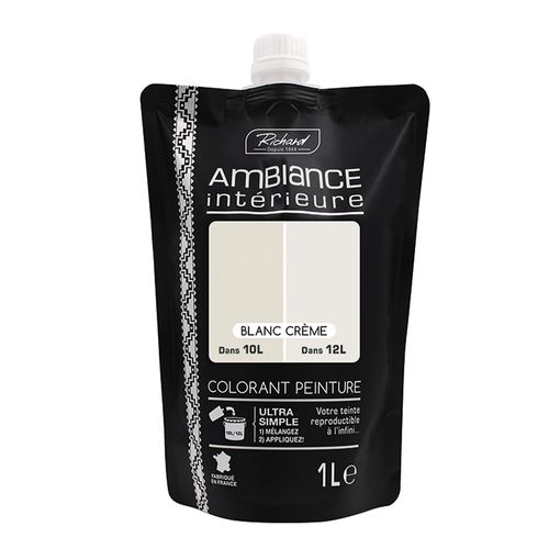 Colorant pour peinture Doypack Ambiance intérieure blanc crème 1L