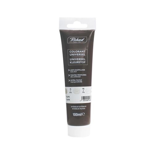 Colorant universel pour peinture marron taupe 100ml