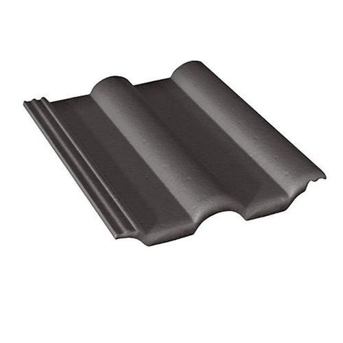 Tuile Double romane noir terre cuite