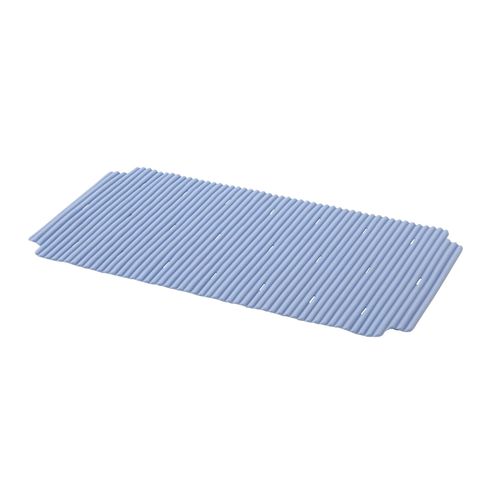 Tapis antidérapant rectangulaire baignoire et douche GoodHome Drina coloris bleu en PA, PE et PP L.69 x l.36 cm