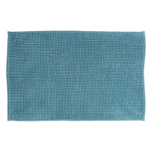 Tapis de salle de bains L.80 x l.50 cm 5Five gamme Colorama coloris bleu