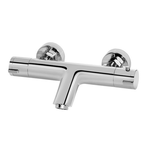 Mitigeur bain douche thermostatique, chrome, NF, GoodHome Mayas
