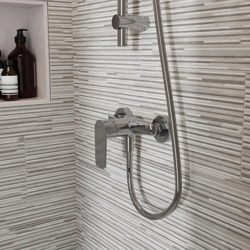 Mitigeur de douche mécanique, chrome, NF, GoodHome Aisai