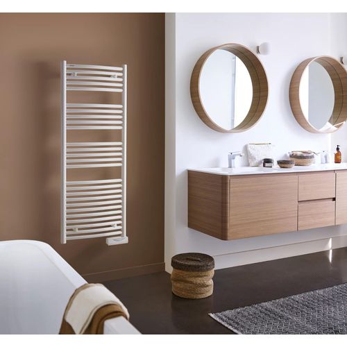 Sèche-serviettes électrique à inertie fluide Acova Batik blanc 750W