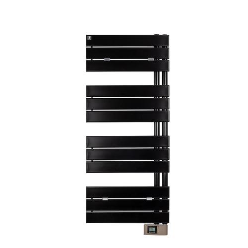 Sèche-serviettes électrique asymétrique Deltacalor 500W noir 5m²