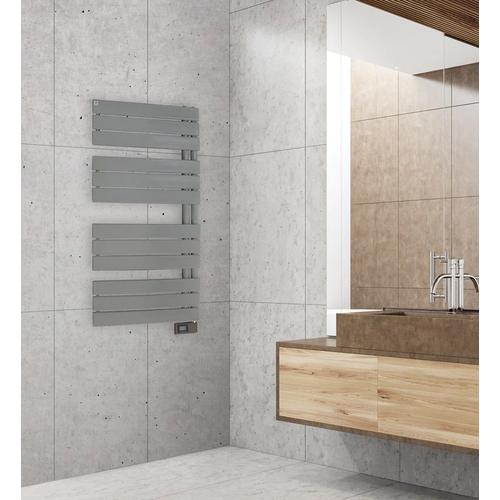 Sèche-serviettes électrique asymétrique Deltacalor 500W gris clair 5m²