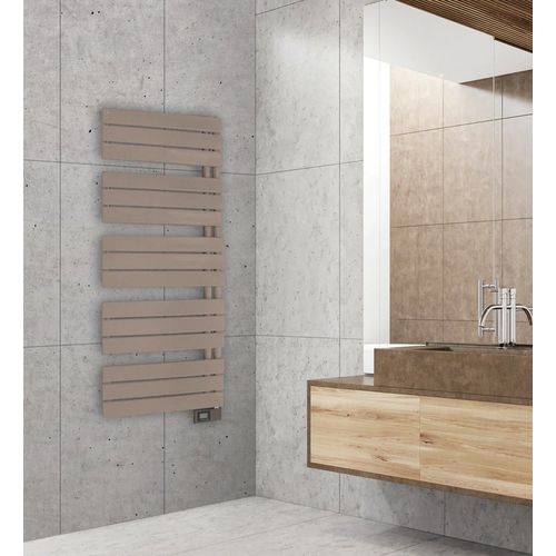 Sèche-serviettes électrique asymétrique Deltacalor 750W beige 7.5m²