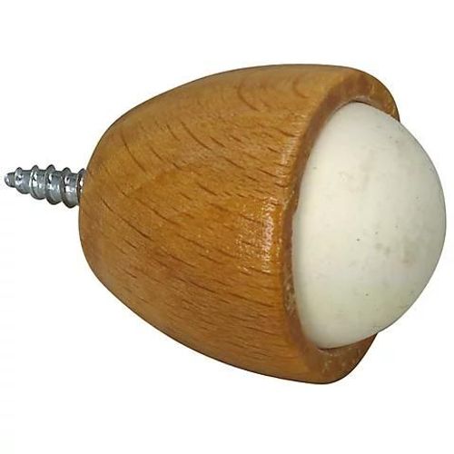 Butoir ø28 x Hauteur 30 mm mur hêtre verni