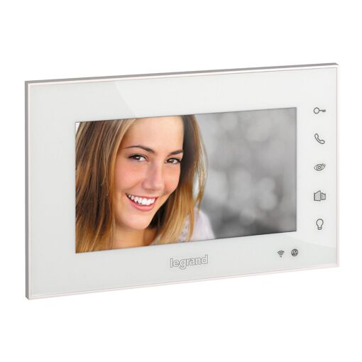 Visiophone connect&eacute; Legrand Easy kit &eacute;cran blanc 7