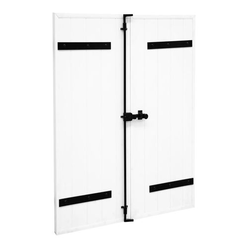 Volet battant 2 vantaux Fortia en PVC coloris blanc l.120 x H.175 x Ép.3,5 cm
