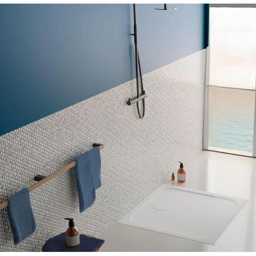 Receveur de douche 100 x 100 cm en céramique, blanc, Villeroy & Boch Slim