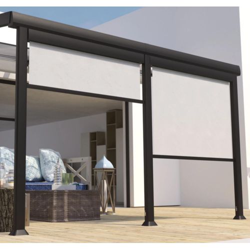 Store Manuel Brise Soleil Frontal 2m Pour Pergola Couleurs Du Monde