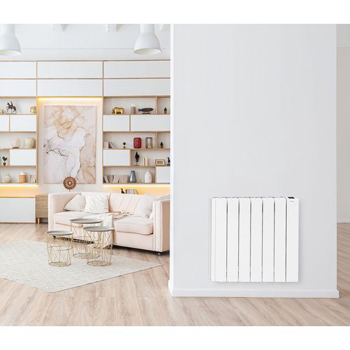 Radiateur connecté électrique à inertie fluide Le Radiateur Français Sobre 1500W