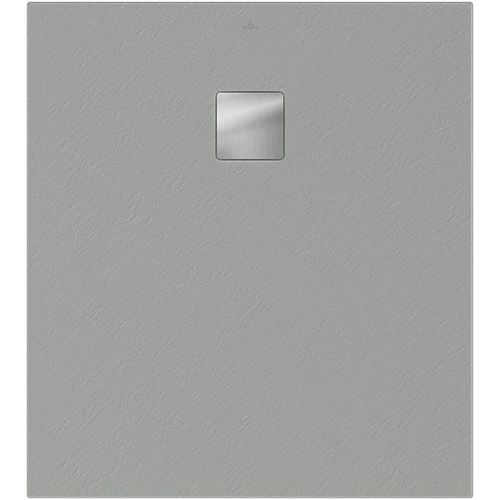 Receveur de douche 90 x 90 cm en acrylique, gris texturé, Villeroy & Boch Exklusive