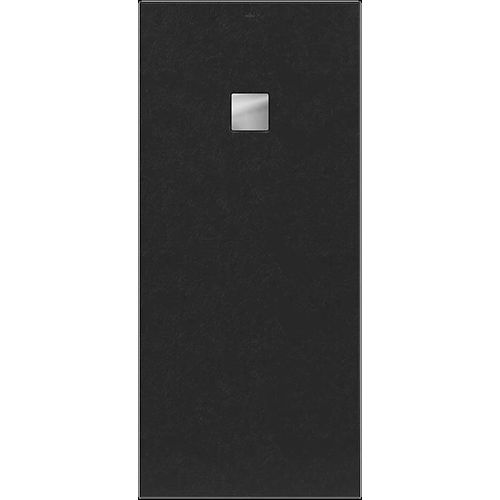 Receveur de douche 80 x 180 cm en acrylique, anthracite texturé, Villeroy & Boch Exklusive