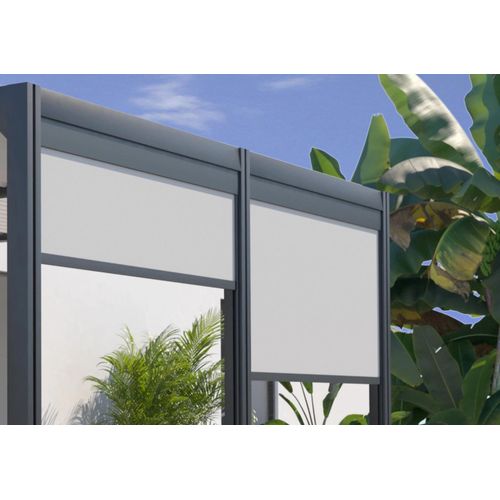 Store Brise Vue Manuel Frontal 2m Pour Pergola Bioclimatique