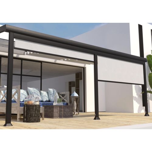 Store Manuel Brise Soleil Frontal 3m Pour Pergola Edena