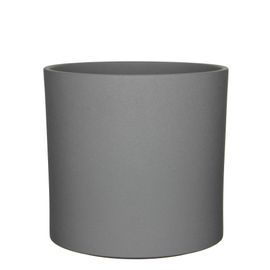 Pot Rond Céramique Era Gris Mat Ø32,5 X H.31 Cm