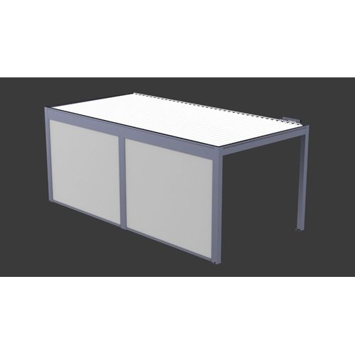 Store Façade Manuel Gris Pour Pergola Oviedo Gris 6m (Lot De 2)