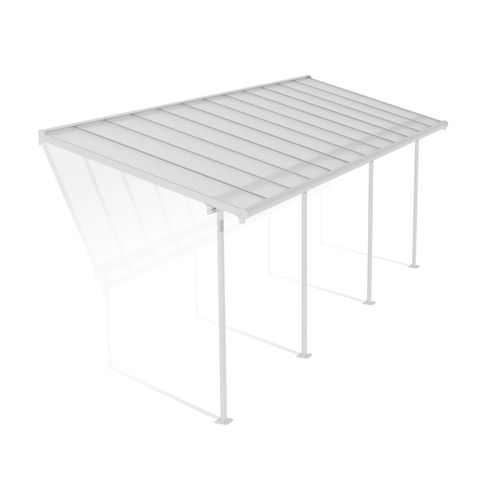 Pergola Adossée Sierra Palram Canopia Aluminium Blanc 2.2 X 6.7 Cm