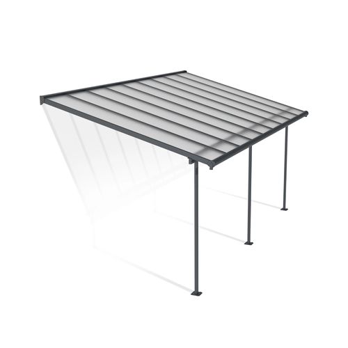 Pergola Adossée Sierra Palram Canopia Aluminium Gris 3 X 5.6 Cm
