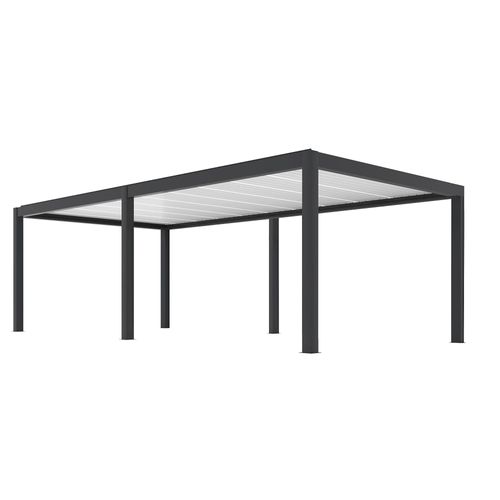 Pergola Bioclimatique Autoportante Summer L.8 X L.4m Gris