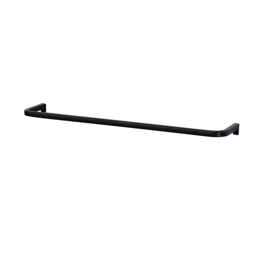 Porte serviettes mural en acier, noir, GoodHome Elland