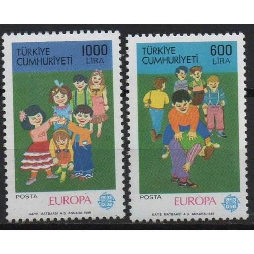 Turquie Timbres Europa 1989