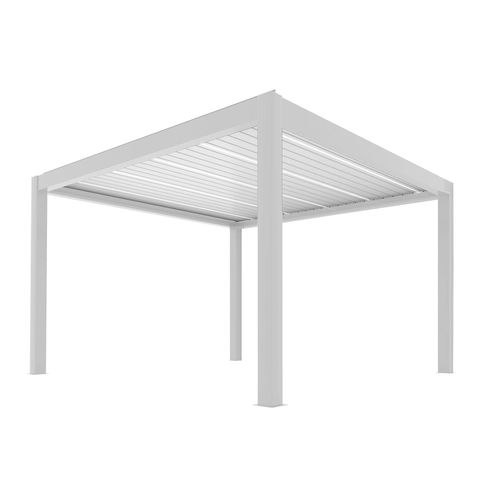 Pergola Bioclimatique Autoportante Summer L.4x L.4m Blanc