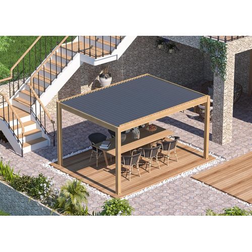 Pergola Bioclimatique Autoportante Air 3x4 M Manuelle Proloisirs
