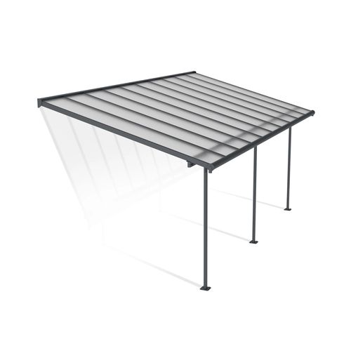 Pergola Adossée Sierra Palram Canopia Aluminium Gris 3 X 6.2 Cm