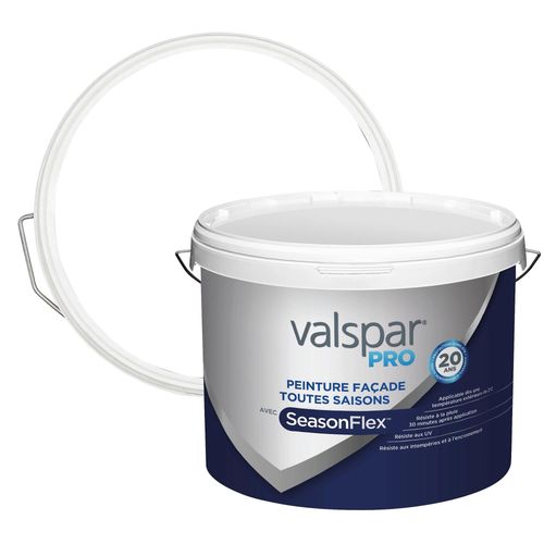 Peinture façade toutes saisons SeasonFlex Valspar Pro mat base 1 - 10L