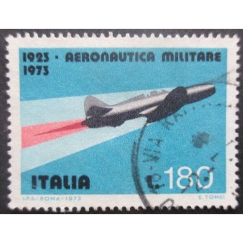 Italie N°1131 Avion A Réaction Oblitéré