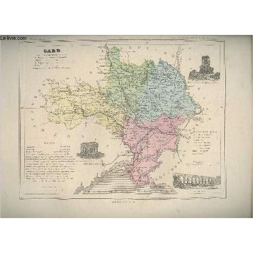Carte Du Département Du Gard