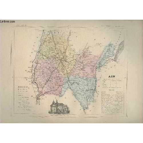 Carte Du Département De L Ain.