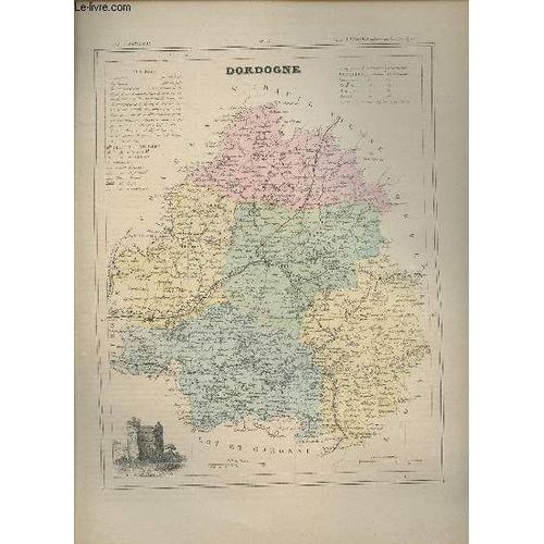Carte Du Département De La Dordogne.