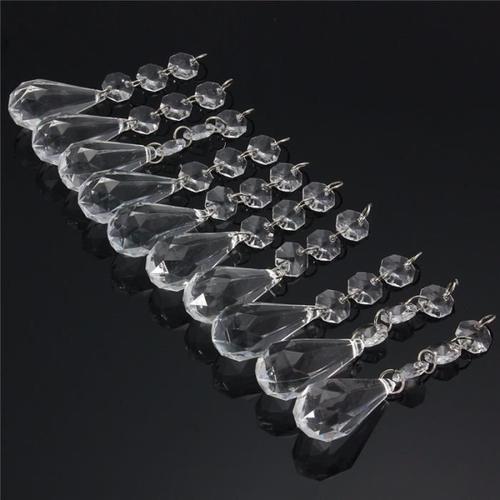 10pcs acrylique perles de cristal diamant garland chandelier mariage party décor his14853