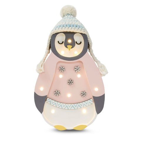 Lampe Veilleuse Pingouin Rose