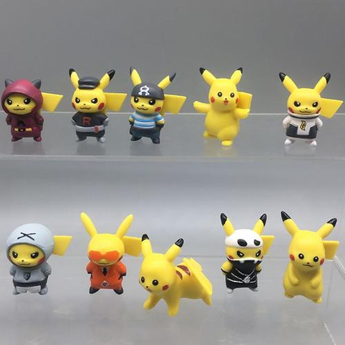 Ensemble de figurines Pokémon Pikachu Anime Pet Kawaii Mini modèle en PVC  jouets d'action au beurre décoration de bureau cadeau d'anniversaire pour  enfants 3-5cm 8 pièces