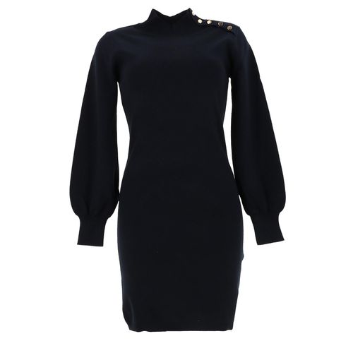 Robe Molly Bracken Knitted Dress Navy Blue Ladies Bleu Nuit