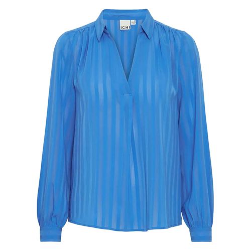 Tee Shirt Manches Longues Ichi Ihenavi Ls2 Bleu Pétrole