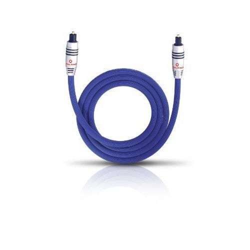 Oehlbach XXL Series 80 - Câble audio numérique (optique) - TOSLINK (M) pour TOSLINK (M) - 10 m - fibre optique - bleu