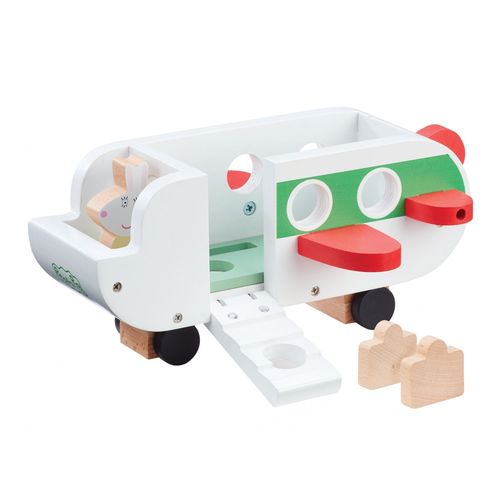 Classic Peppa Pig - Avion En Bois Avec 1 Personnage