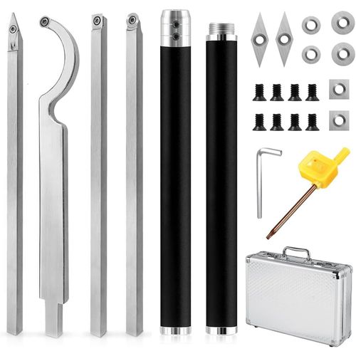 25 Pices Gouges Outils Tournage Bois Costume, Jeu D'outils De Tournage Compos D'un Couteau  Col De Cygne/Couteau Carr/Couteau Diamant/Outil De Tournage Rond, Convient Pour La M - Jack Daniels
