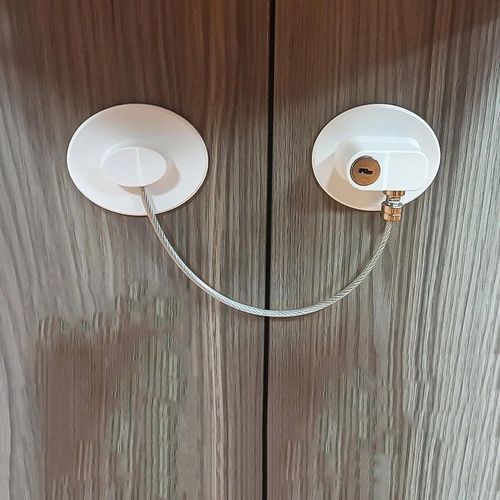 Serrures De Sécurité Multifonctions Pour Enfants,Serrures D'armoire Pour Bébés,Anti-Ouverture,Melwindow,Porte,Réfrigérateur,Protection De Sécurité Pour Bébé - Type Ellipse-White